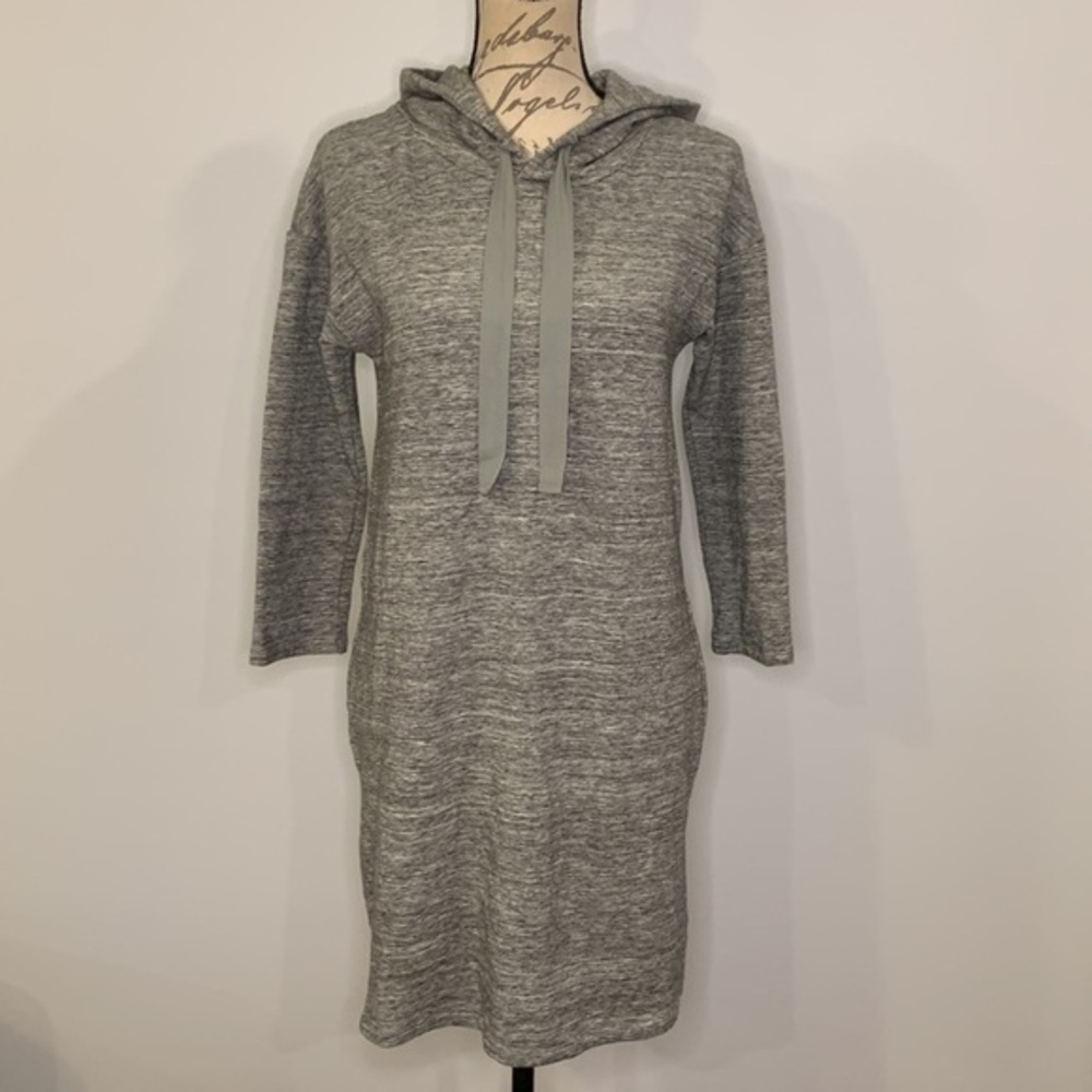Daily Ritual soft stretch hooded sweatshirt dress M
